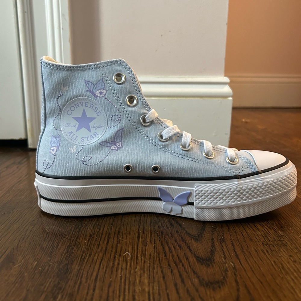 Converse High-Top Sneakers - Light Blue and Lavender